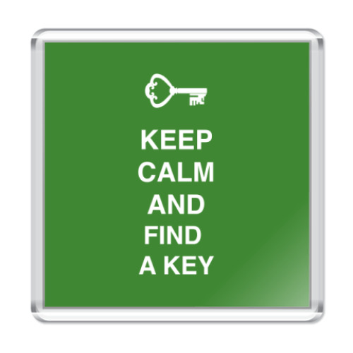 Магнит Keep calm and find a key