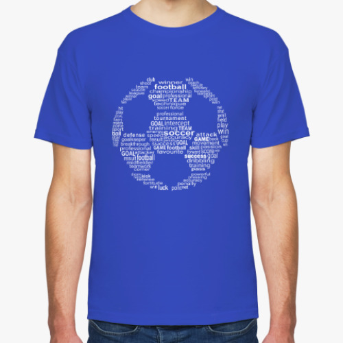 Футболка с принтом Мяч из футбольных терминов