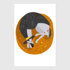 Спящая восточноевропейская овчарка