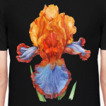 Футболка  ирис акварель