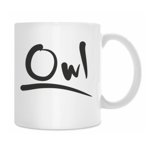 Кружка с принтом 'Совы'
