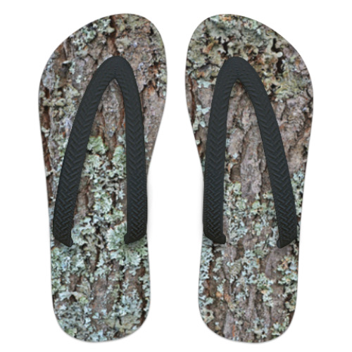 Шлепанцы (сланцы) Кора старого дерева