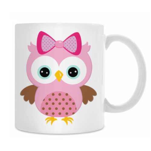 Кружка с принтом Сова