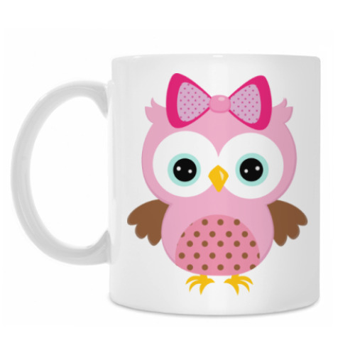 Кружка с принтом Сова
