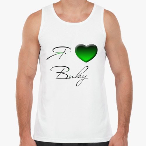 Майка с принтом Я люблю Вику