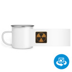 Кружка металлическая белая (круговая запечатка)