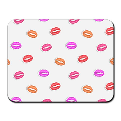 Коврик для мыши с принтом 'Kiss-Kiss'