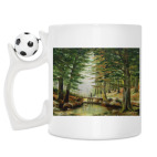 Кружка с футбольным мячиком