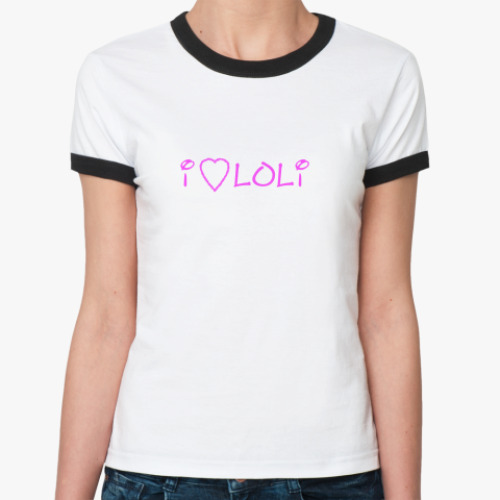 Женская футболка Ringer-T   Лоли