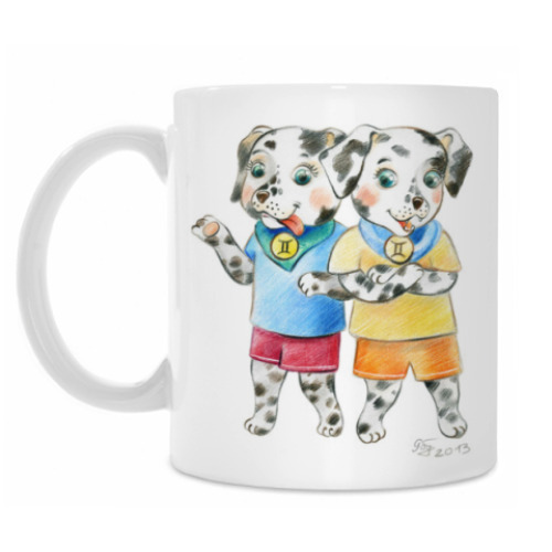 Кружка с принтом Близнецы