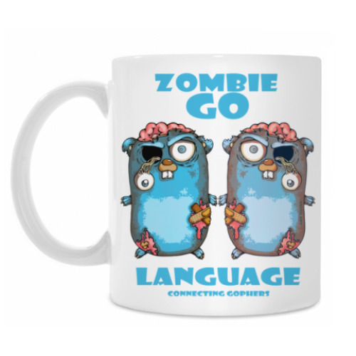 Кружка с принтом Gopher