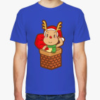 Классическая футболка Олененок Санты