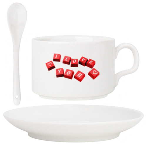 Кофейный набор I love you