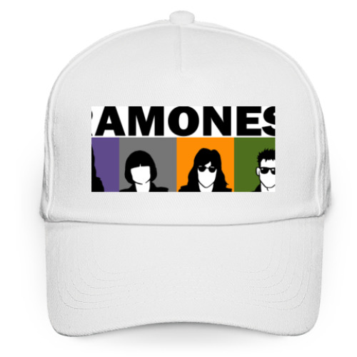Кепка бейсболка с принтом RAMONES