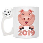 Кружка с футбольным мячиком