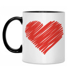 Кружка двухцветная