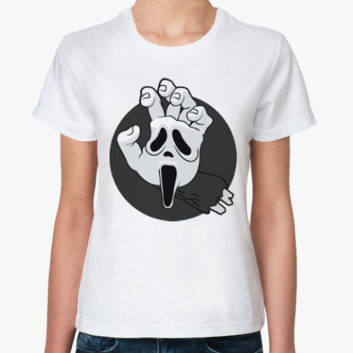 Классическая футболка с принтом Крик (Scream)