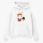 Толстовка худи оверсайз