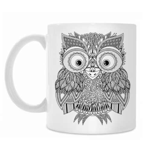 Кружка с принтом Лупоглазая совушка