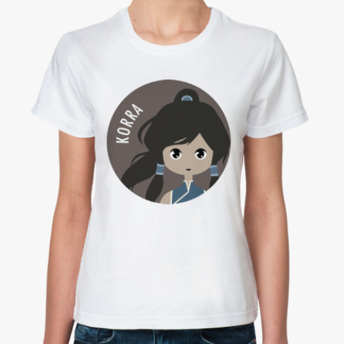 Классическая футболка с принтом Аватар (Легенда о Корре)