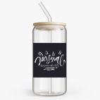 Банка с бамбуковой крышкой