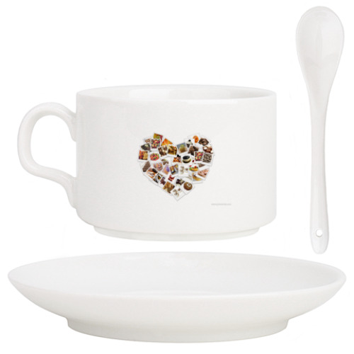 Кофейный набор с принтом Сладкоежке