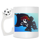 Кружка с футбольным мячиком