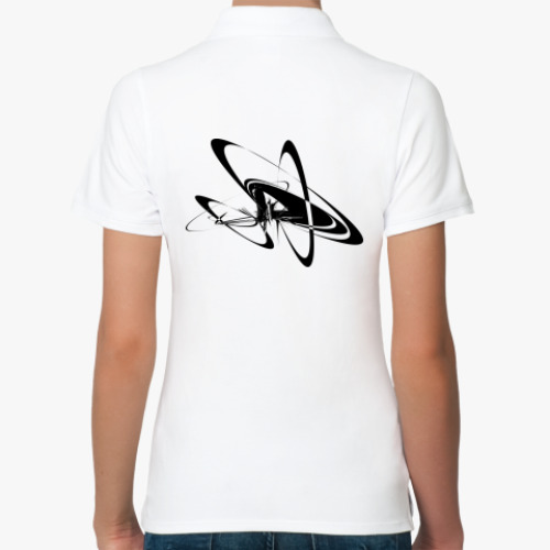 Женская рубашка поло (печать) арт