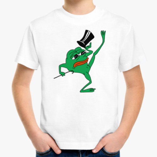 Детская футболка с принтом Пепе Джентльмен
