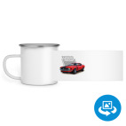 Кружка металлическая белая (круговая запечатка)