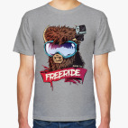 Классическая футболка Born to freeride