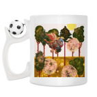 Кружка с футбольным мячиком