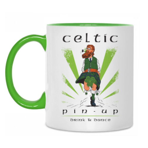 Кружка с принтом Кельтский пин-ап
