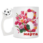 Кружка с футбольным мячиком