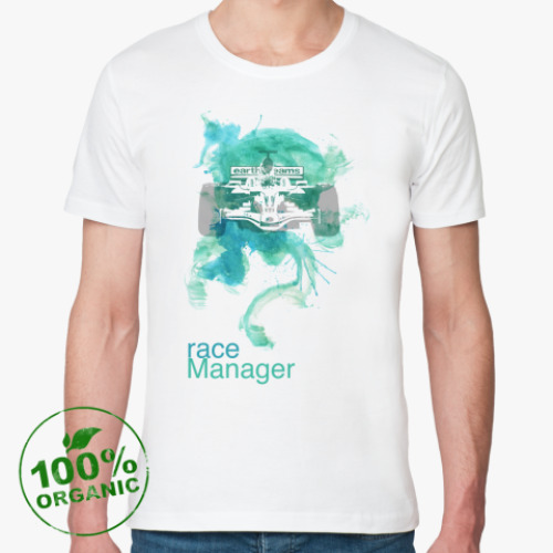 Футболка из органик-хлопка с принтом raceManager