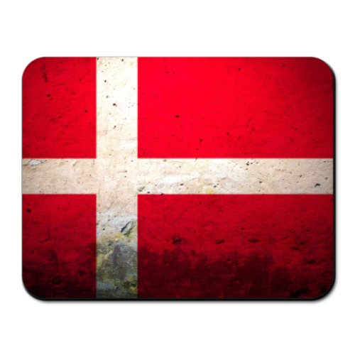 Коврик для мыши с принтом Датский флаг