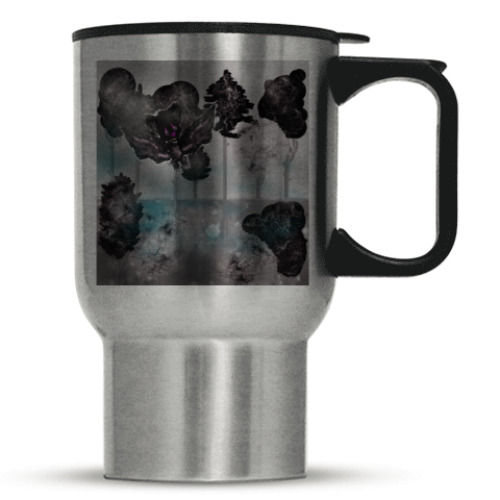 Кружка-термос с принтом Серия Лес. Дракончик, Летучий Мыш