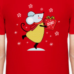  Новогодняя с символом 2020 года крысой мышкой