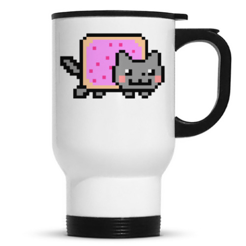 Кружка-термос с принтом Nyan Cat