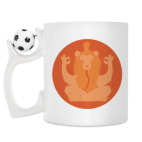 Кружка с футбольным мячиком