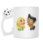 Кружка с футбольным мячиком