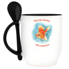 Кружка с ложкой