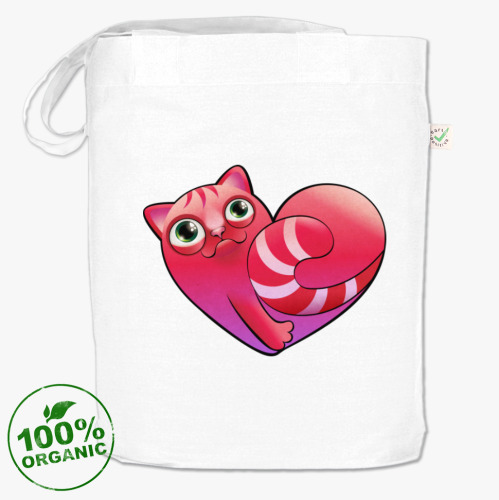 Сумка шоппер с принтом Все любят кошек