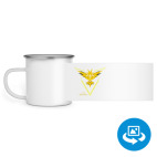 Кружка металлическая белая (круговая запечатка)