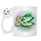 Кружка с футбольным мячиком