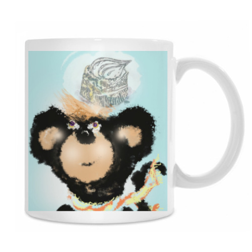 Кружка с принтом Обезьян - сладкоешка