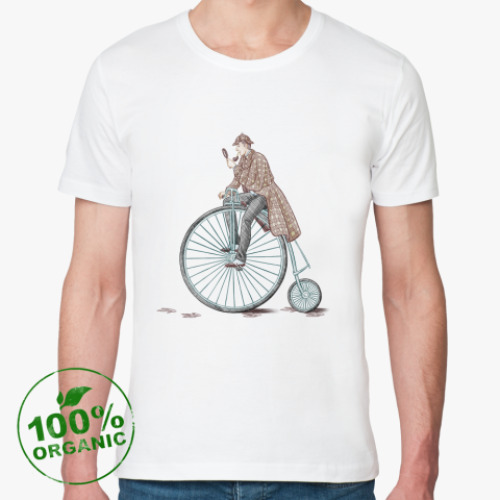 Футболка из органик-хлопка с принтом  Ищейка