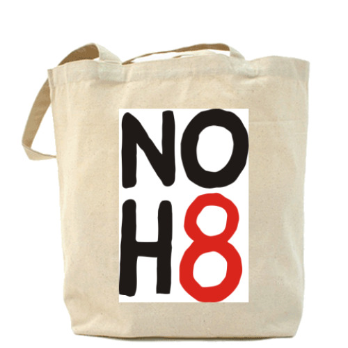 Сумка шоппер с принтом NOH8