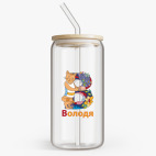 Банка с бамбуковой крышкой