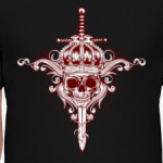 skull in crown and sword